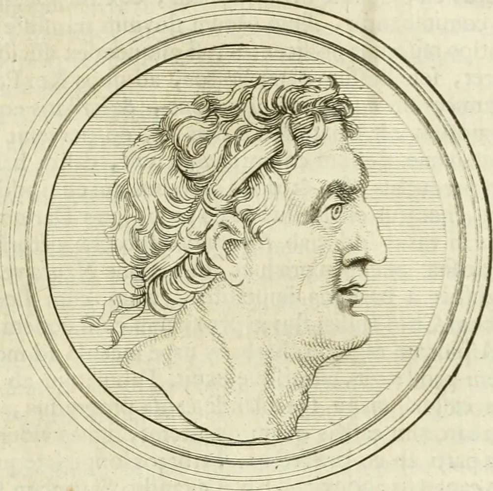 An illustration from Historia Ptolemaeorum Aegypti regum : ad fidem numismatum accommodata, 1701, leaf 24
