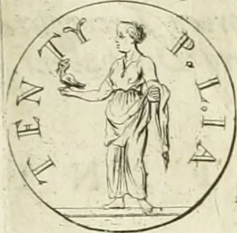An illustration from Historia Ptolemaeorum Aegypti regum : ad fidem numismatum accommodata, 1701, leaf 240