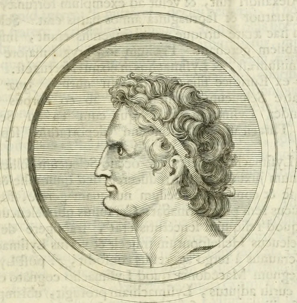 An illustration from Historia Ptolemaeorum Aegypti regum : ad fidem numismatum accommodata, 1701, leaf 50