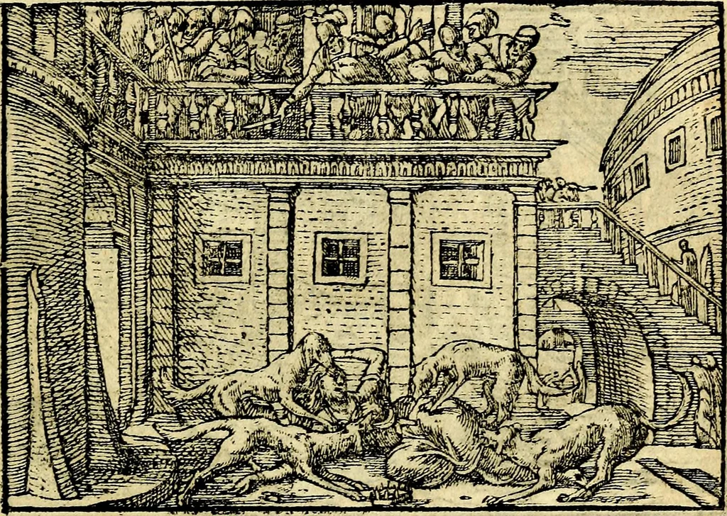An illustration from Historiarvm memorabilivm ex Exodo, sequentibusq́ [] libris descriptio, 1558, leaf 118