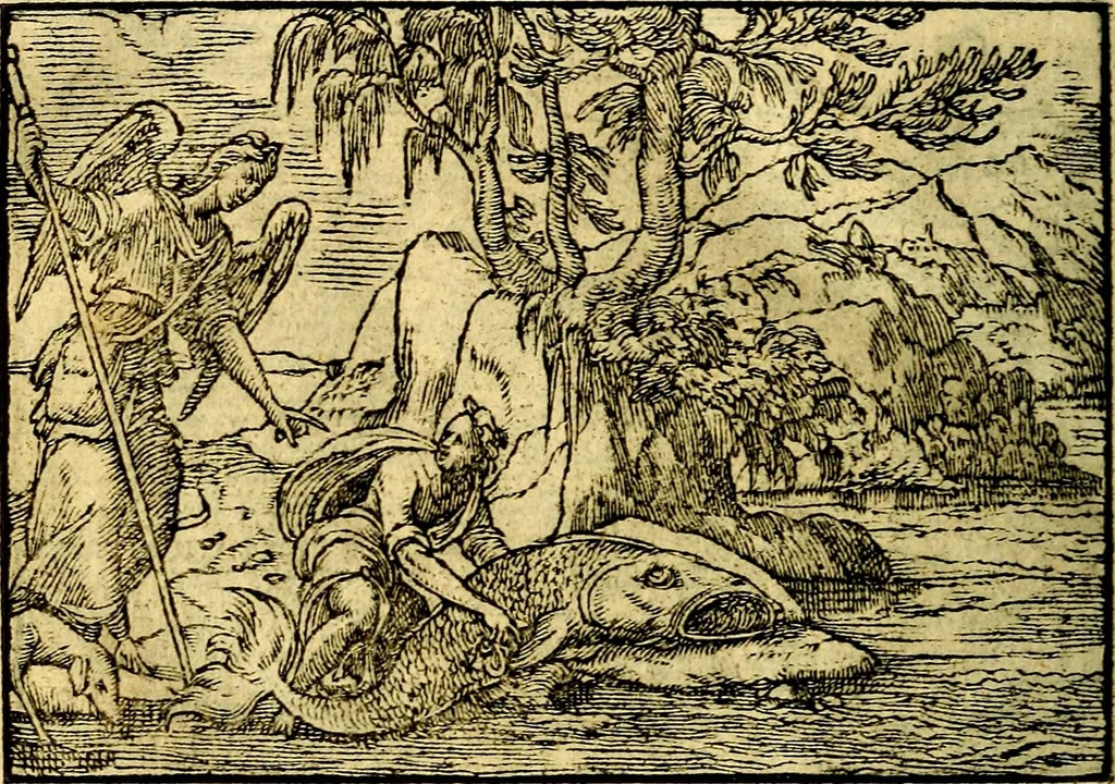 An illustration from Historiarvm memorabilivm ex Exodo, sequentibusq́ [] libris descriptio, 1558, leaf 131