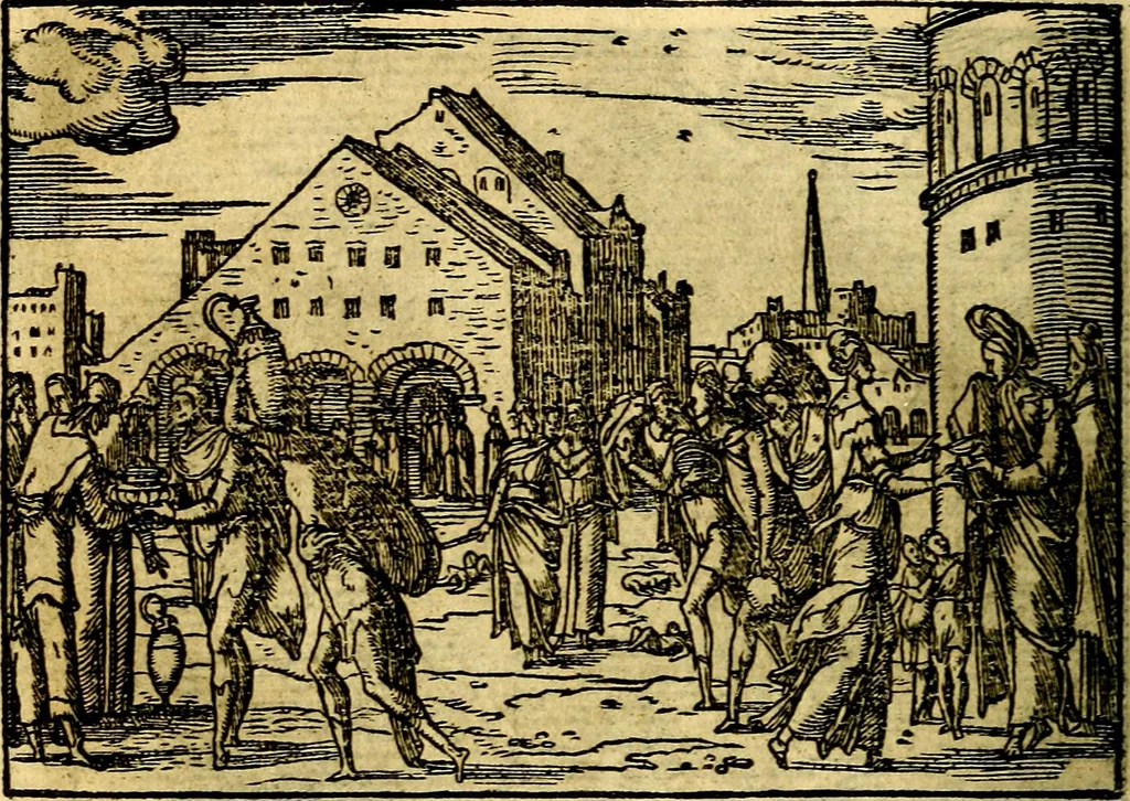 An illustration from Historiarvm memorabilivm ex Exodo, sequentibusq́ [] libris descriptio, 1558, leaf 41