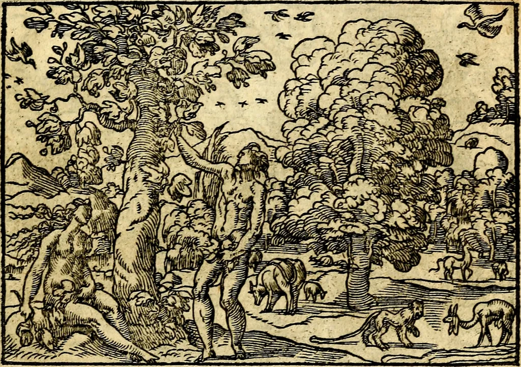 An illustration from Historiarvm memorabilivm ex Genesi descriptio, 1558, leaf 10