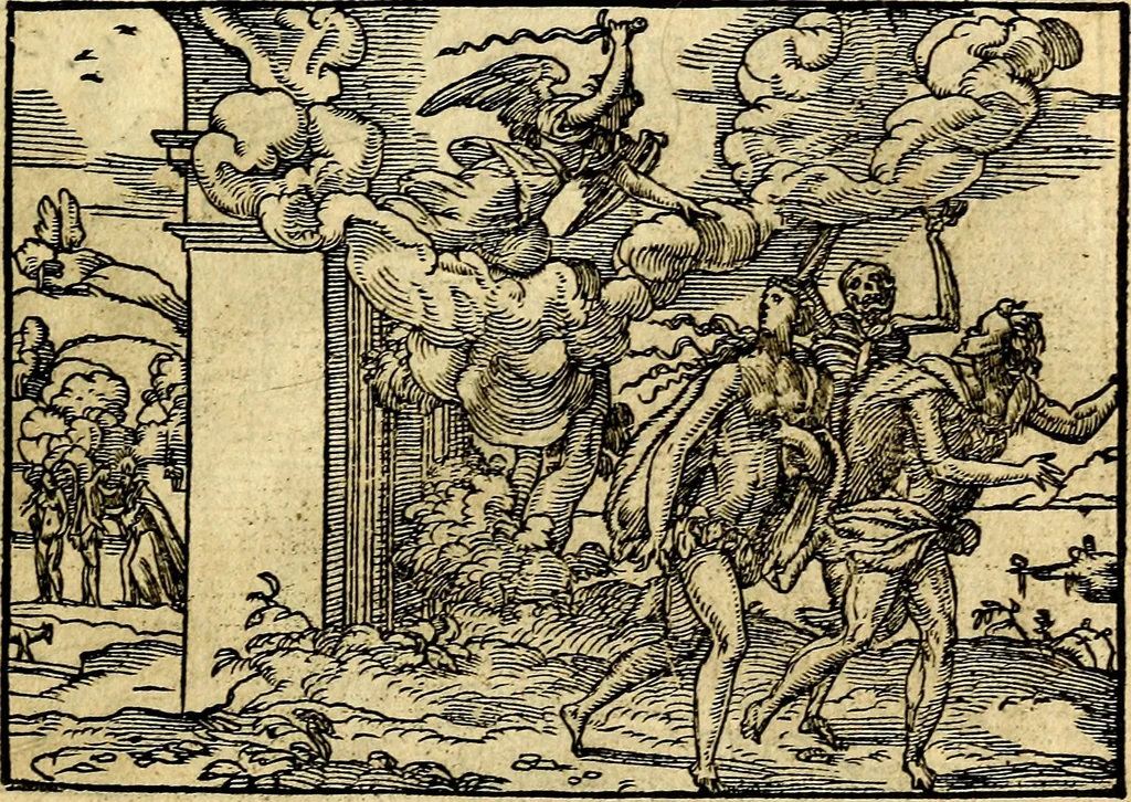An illustration from Historiarvm memorabilivm ex Genesi descriptio, 1558, leaf 12