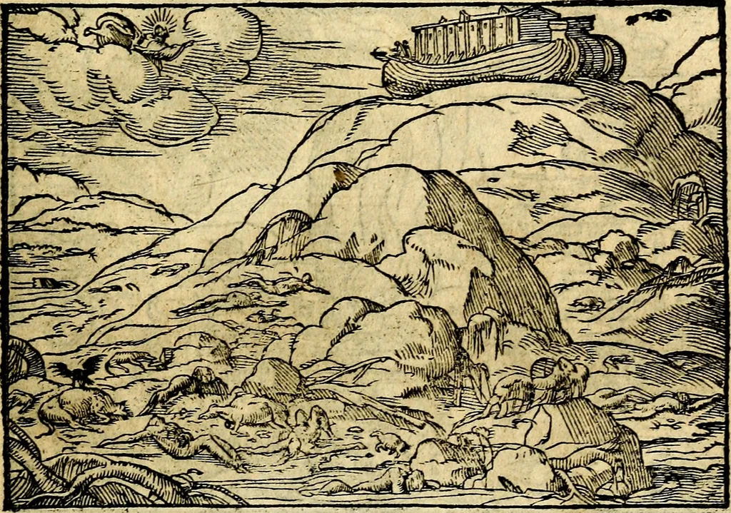 An illustration from Historiarvm memorabilivm ex Genesi descriptio, 1558, leaf 18