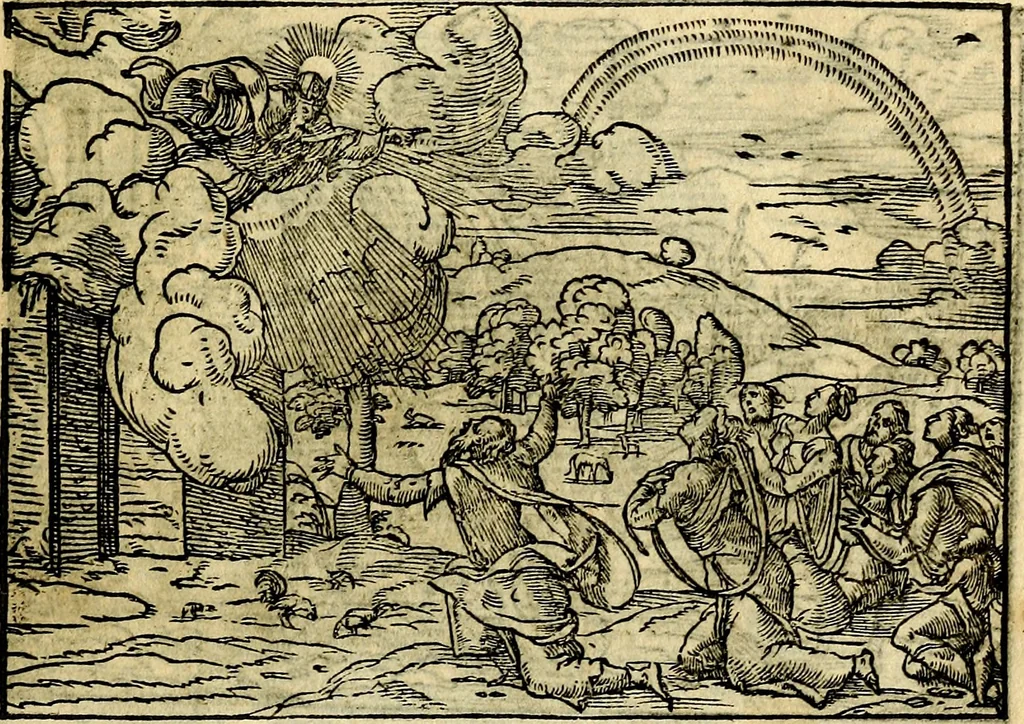 An illustration from Historiarvm memorabilivm ex Genesi descriptio, 1558, leaf 20