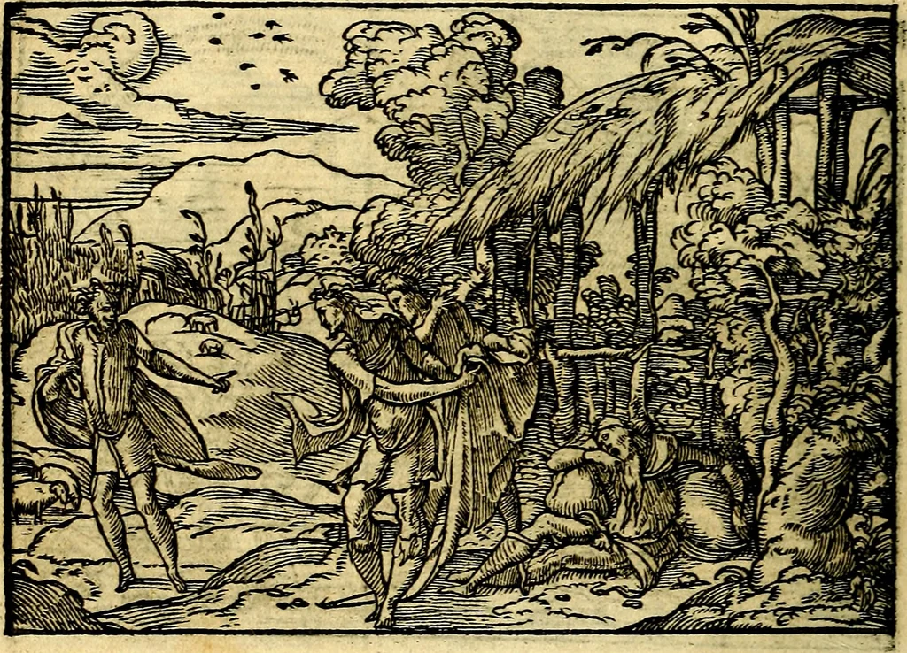 An illustration from Historiarvm memorabilivm ex Genesi descriptio, 1558, leaf 21