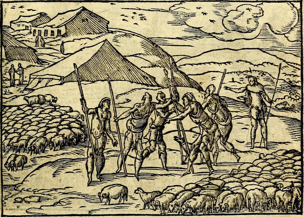 An illustration from Historiarvm memorabilivm ex Genesi descriptio, 1558, leaf 24
