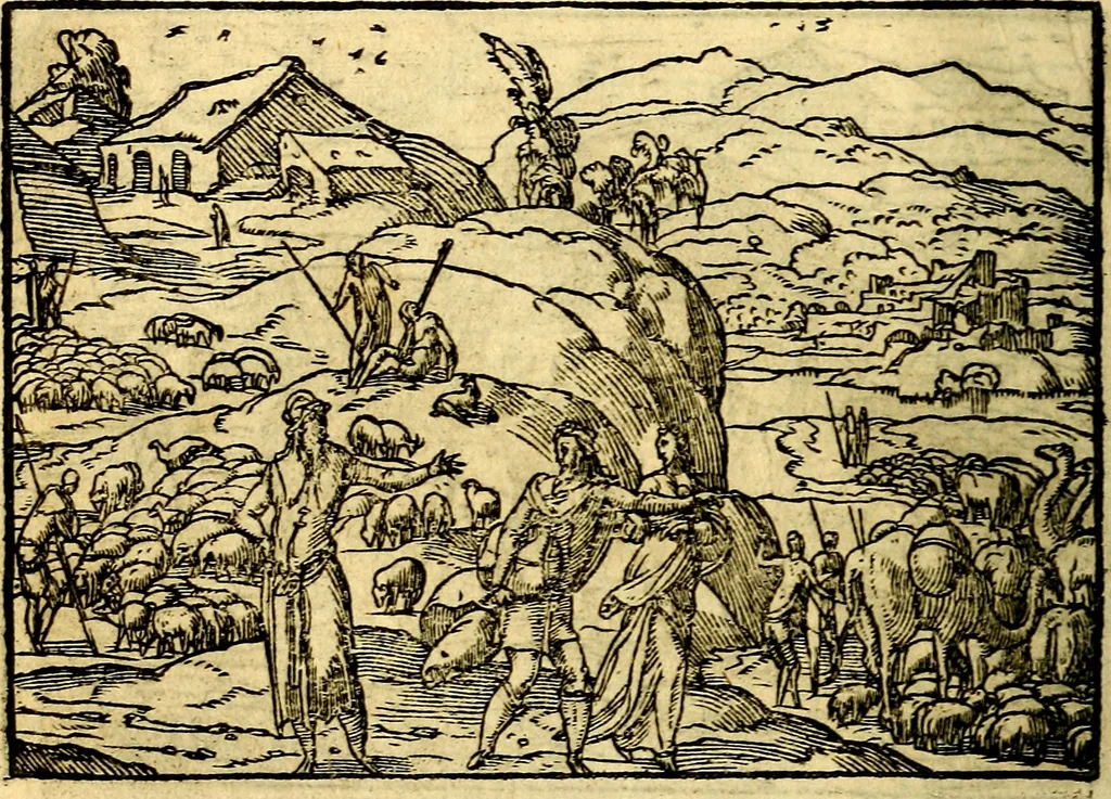 An illustration from Historiarvm memorabilivm ex Genesi descriptio, 1558, leaf 25