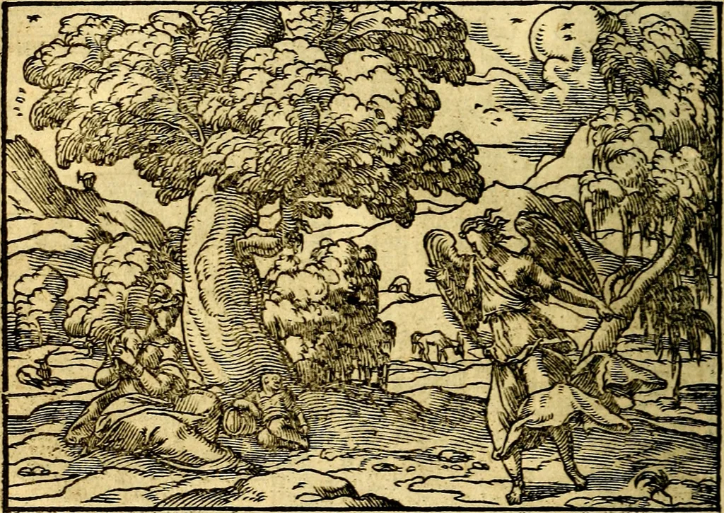 An illustration from Historiarvm memorabilivm ex Genesi descriptio, 1558, leaf 39