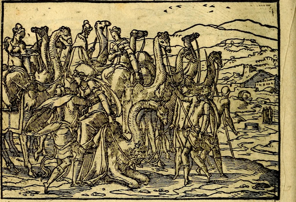 An illustration from Historiarvm memorabilivm ex Genesi descriptio, 1558, leaf 43