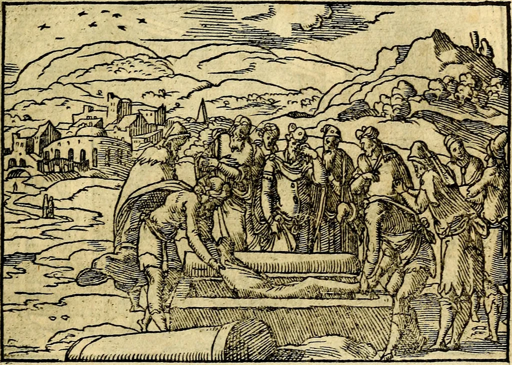 An illustration from Historiarvm memorabilivm ex Genesi descriptio, 1558, leaf 44