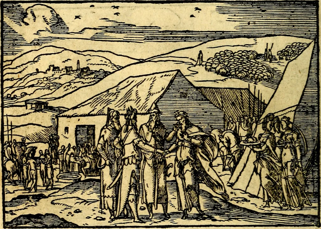 An illustration from Historiarvm memorabilivm ex Genesi descriptio, 1558, leaf 49