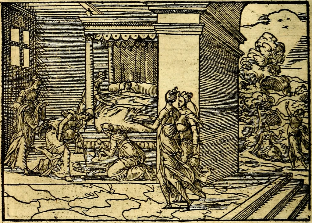 An illustration from Historiarvm memorabilivm ex Genesi descriptio, 1558, leaf 53