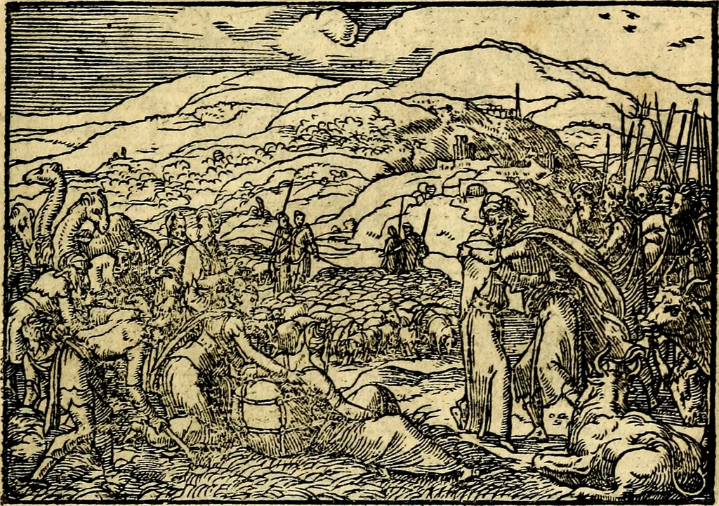 An illustration from Historiarvm memorabilivm ex Genesi descriptio, 1558, leaf 54