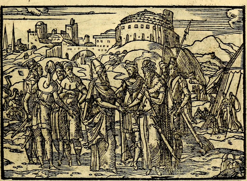 An illustration from Historiarvm memorabilivm ex Genesi descriptio, 1558, leaf 58