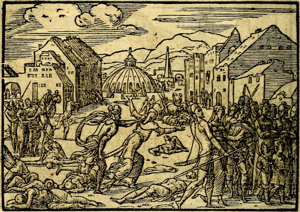 An illustration from Historiarvm memorabilivm ex Genesi descriptio, 1558, leaf 59