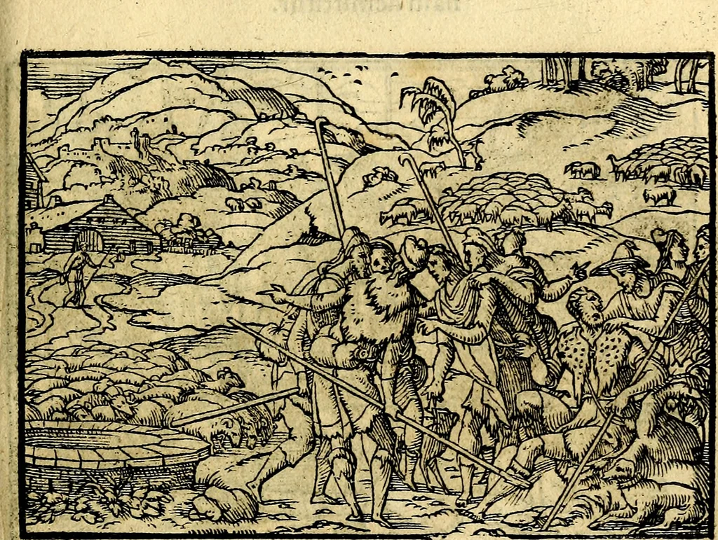 An illustration from Historiarvm memorabilivm ex Genesi descriptio, 1558, leaf 62