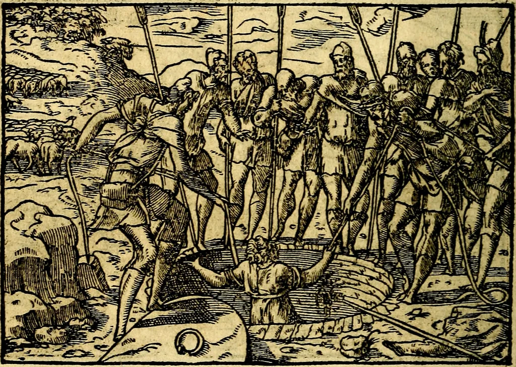 An illustration from Historiarvm memorabilivm ex Genesi descriptio, 1558, leaf 63