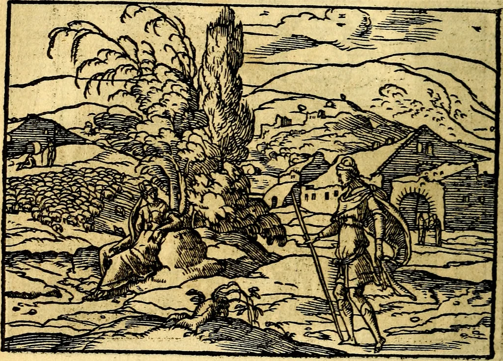 An illustration from Historiarvm memorabilivm ex Genesi descriptio, 1558, leaf 65