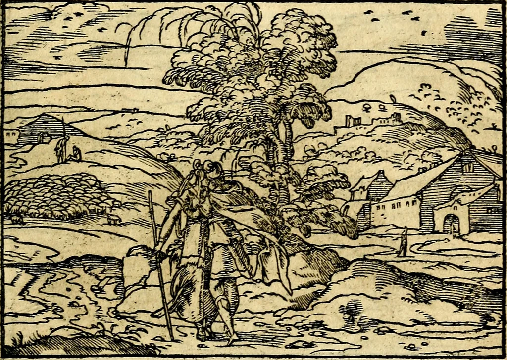 An illustration from Historiarvm memorabilivm ex Genesi descriptio, 1558, leaf 66