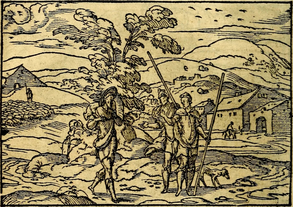 An illustration from Historiarvm memorabilivm ex Genesi descriptio, 1558, leaf 67