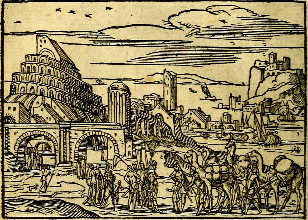 An illustration from Historiarvm memorabilivm ex Genesi descriptio, 1558, leaf 69