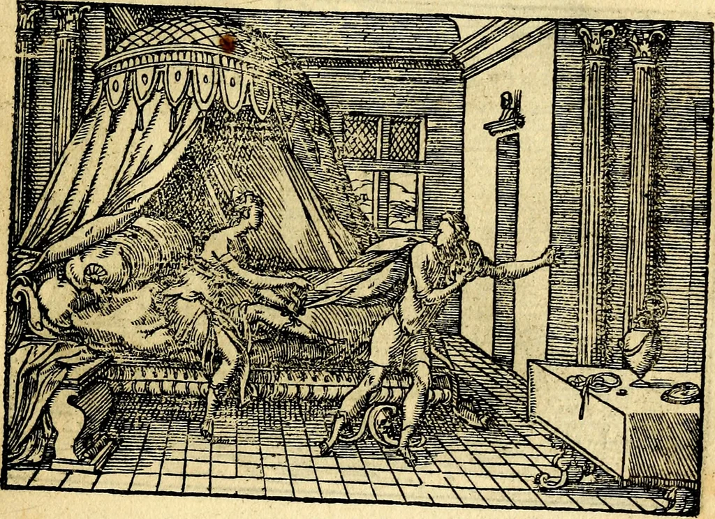An illustration from Historiarvm memorabilivm ex Genesi descriptio, 1558, leaf 70