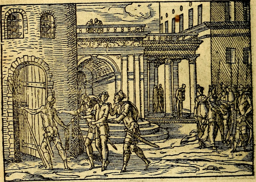 An illustration from Historiarvm memorabilivm ex Genesi descriptio, 1558, leaf 71