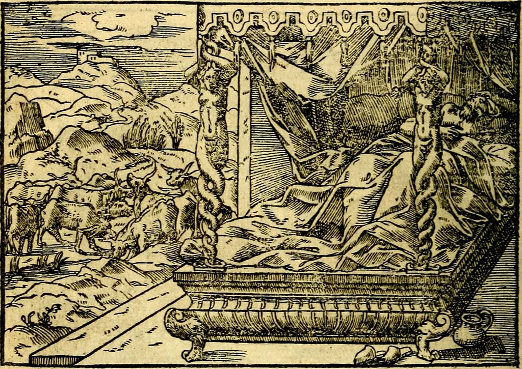 An illustration from Historiarvm memorabilivm ex Genesi descriptio, 1558, leaf 73