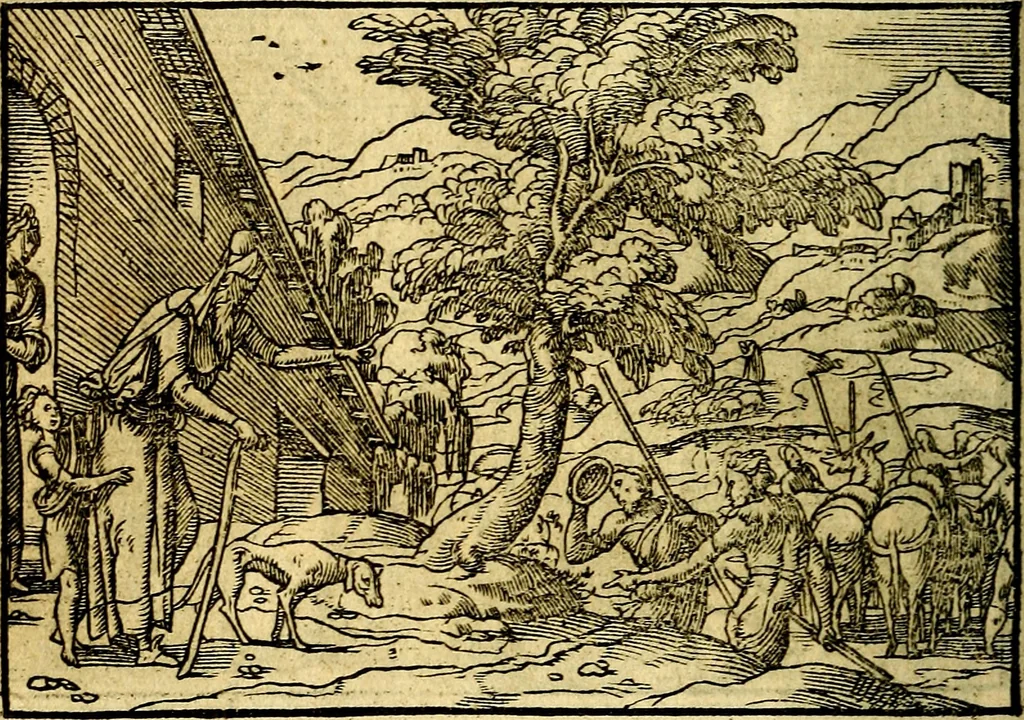 An illustration from Historiarvm memorabilivm ex Genesi descriptio, 1558, leaf 79