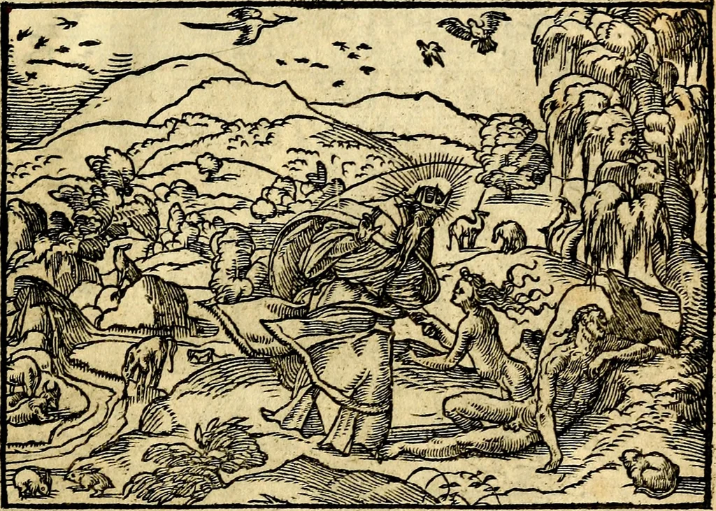 An illustration from Historiarvm memorabilivm ex Genesi descriptio, 1558, leaf 8