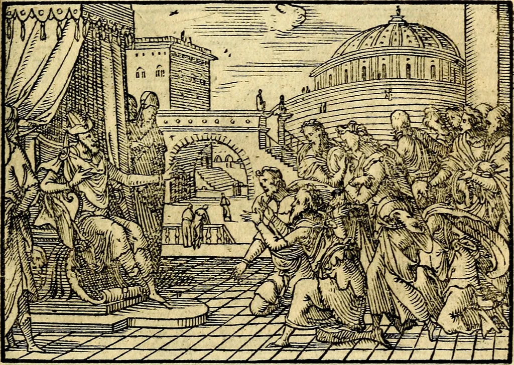 An illustration from Historiarvm memorabilivm ex Genesi descriptio, 1558, leaf 80