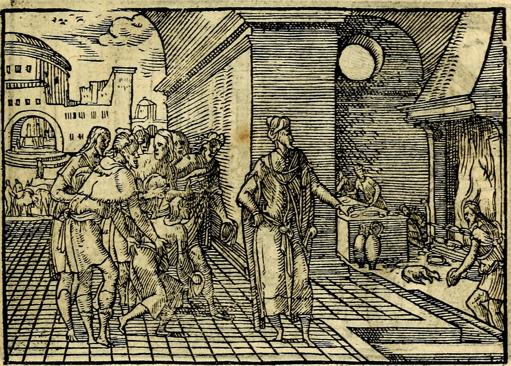 An illustration from Historiarvm memorabilivm ex Genesi descriptio, 1558, leaf 84