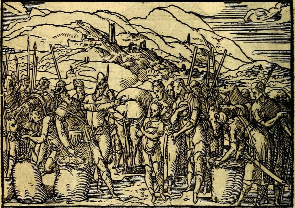 An illustration from Historiarvm memorabilivm ex Genesi descriptio, 1558, leaf 89