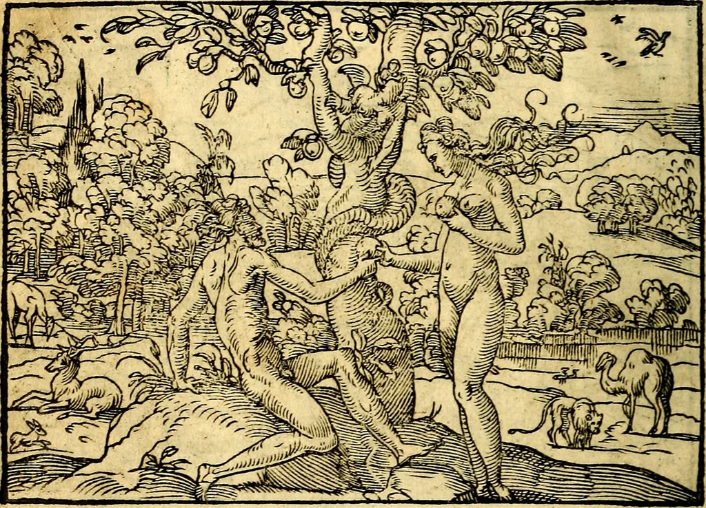 An illustration from Historiarvm memorabilivm ex Genesi descriptio, 1558, leaf 9