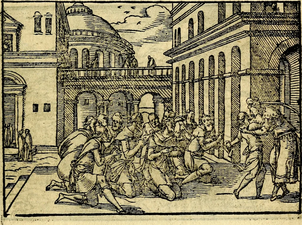 An illustration from Historiarvm memorabilivm ex Genesi descriptio, 1558, leaf 92
