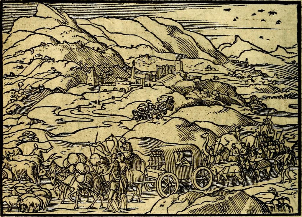 An illustration from Historiarvm memorabilivm ex Genesi descriptio, 1558, leaf 93