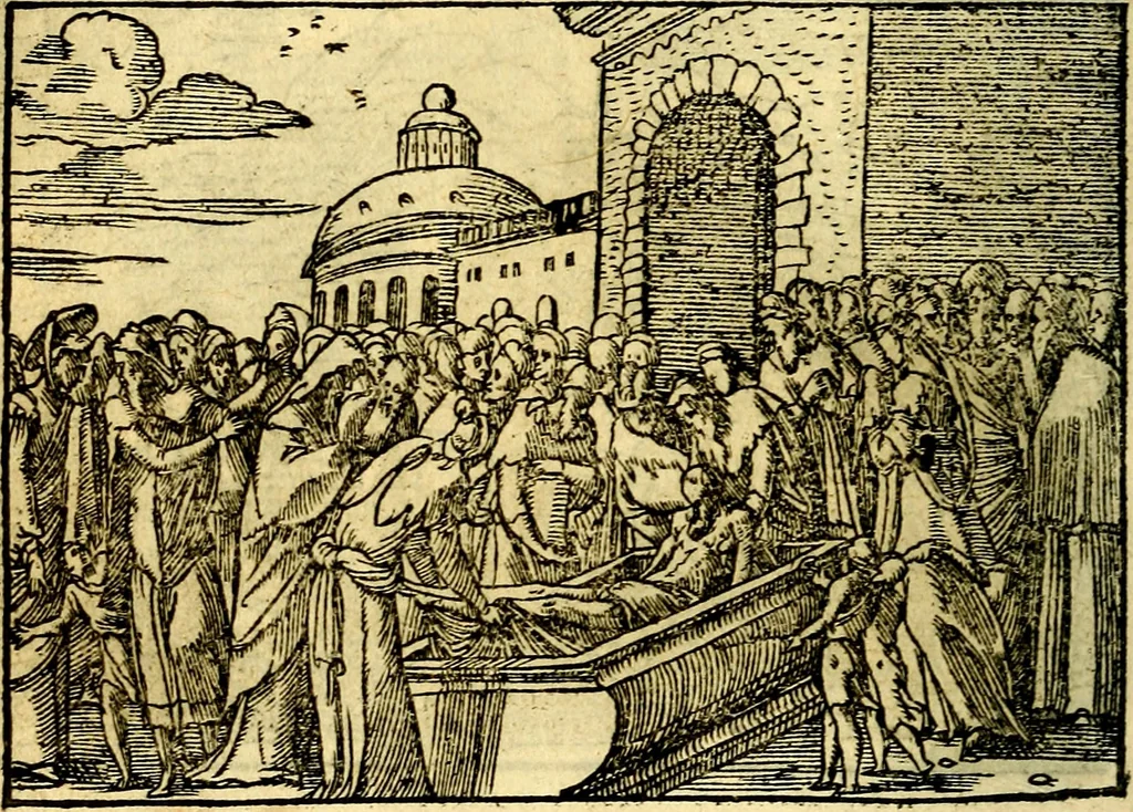 An illustration from Historiarvm memorabilivm ex Genesi descriptio, 1558, leaf 99