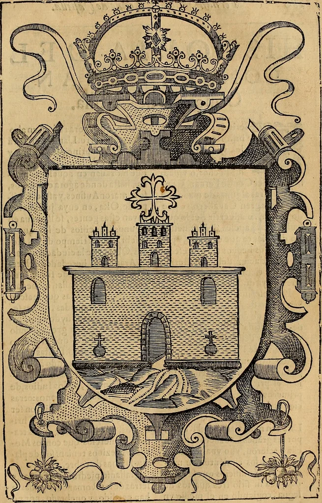 An illustration from Historias de idacio obispo : qve escrivio poco antes qve España se perdiese. De Isidoro, Obispo de Badajoz ... De Sebastiano, Obispo de Salamanca ... De Sampiro, Obispo de Astorga ... De Pelagio, Obispo de Ouiedo ... Nunca hasta agora impressas, con otras notas tocantes a estas historias, y reyes dellas., 1615, leaf 292
