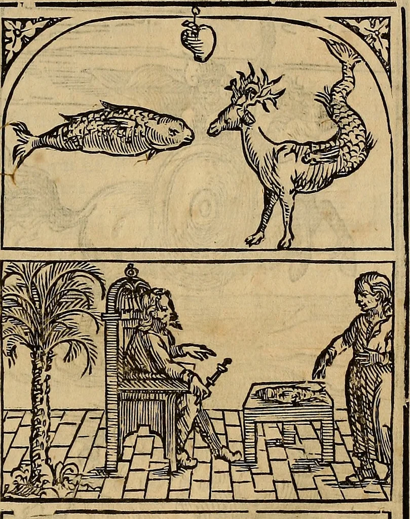 An illustration from Historias de idacio obispo : qve escrivio poco antes qve España se perdiese. De Isidoro, Obispo de Badajoz ... De Sebastiano, Obispo de Salamanca ... De Sampiro, Obispo de Astorga ... De Pelagio, Obispo de Ouiedo ... Nunca hasta agora impressas, con otras notas tocantes a estas historias, y reyes dellas., 1615, leaf 294