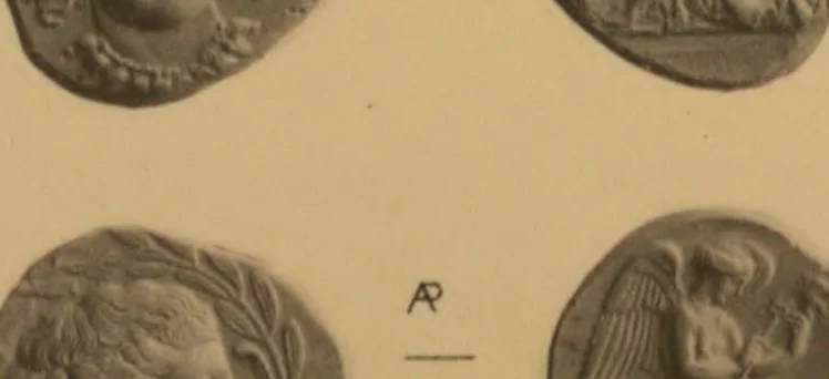 An illustration from Historia ton nomismaton, 1898, leaf 30