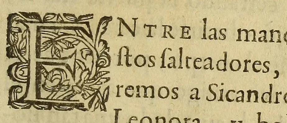 An illustration from Historia tragicomica de Don Henrique de Castro : encuyos estraños sucessos se veen, los varios y prodigiosos efectos, del amor, y de la guerra. ..., 1617, leaf 893