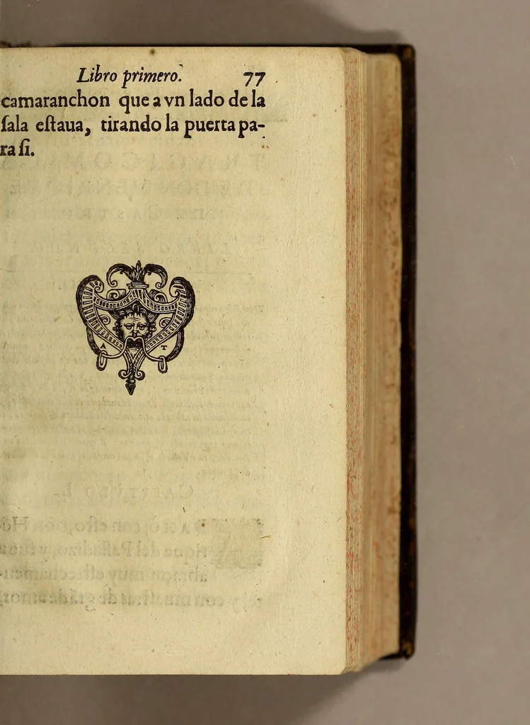 An illustration from Historia tragicomica de Don Henrique de Castro : encuyos estraños sucessos se veen, los varios y prodigiosos efectos, del amor, y de la guerra. ..., 1617, leaf 97