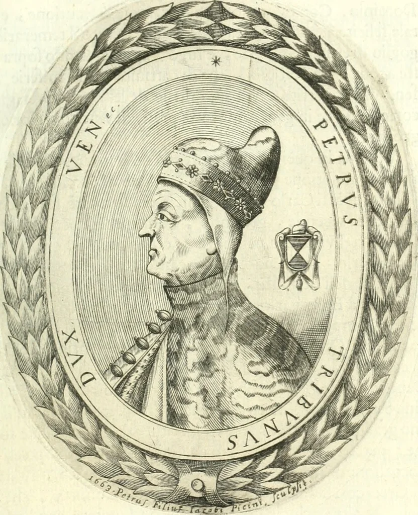 An illustration from Historia veneta, 1680, leaf 132