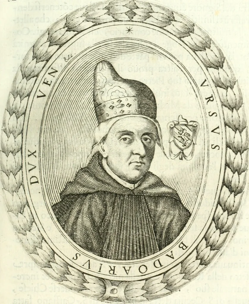 An illustration from Historia veneta, 1680, leaf 136