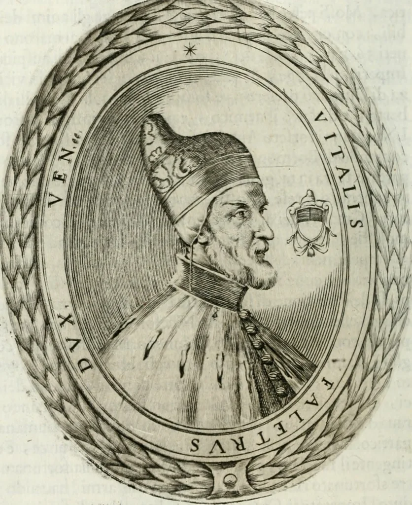 An illustration from Historia veneta, 1680, leaf 185