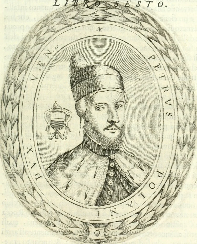 An illustration from Historia veneta, 1680, leaf 214