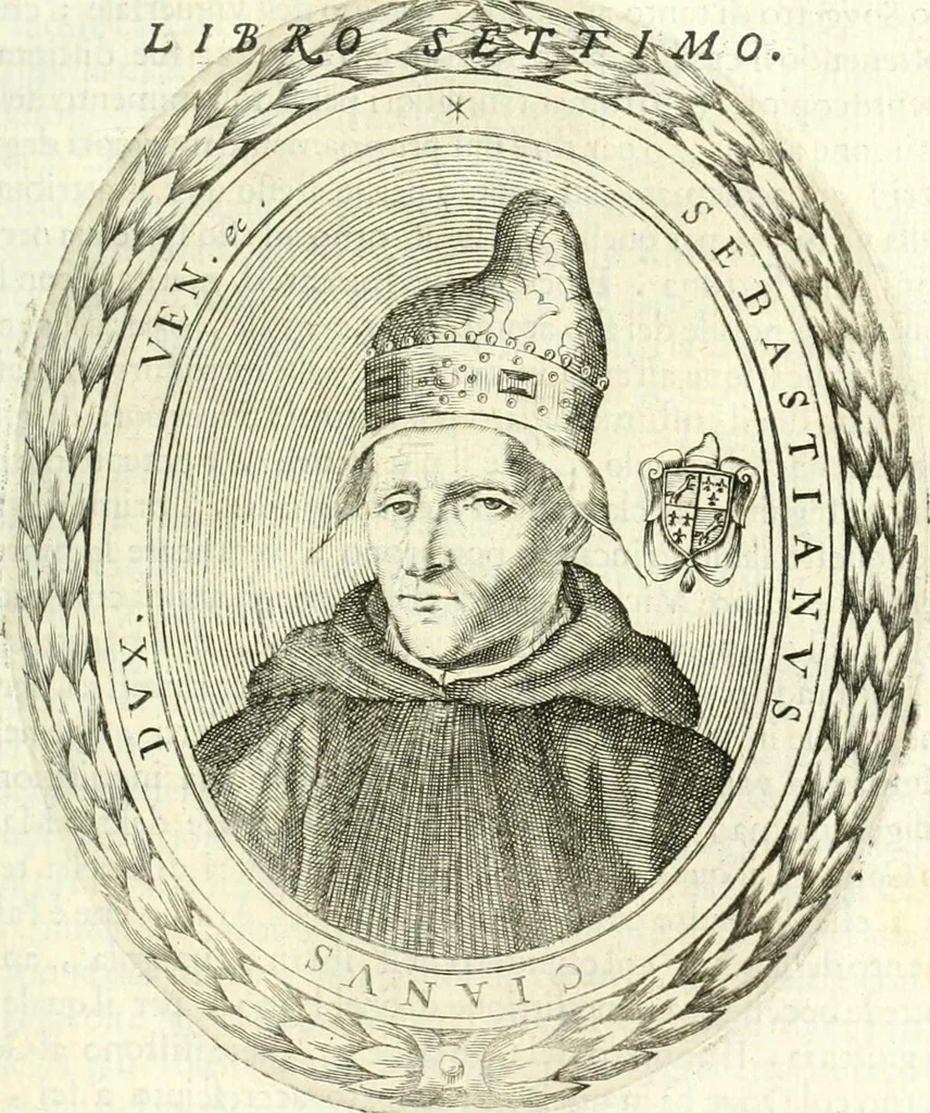 An illustration from Historia veneta, 1680, leaf 240