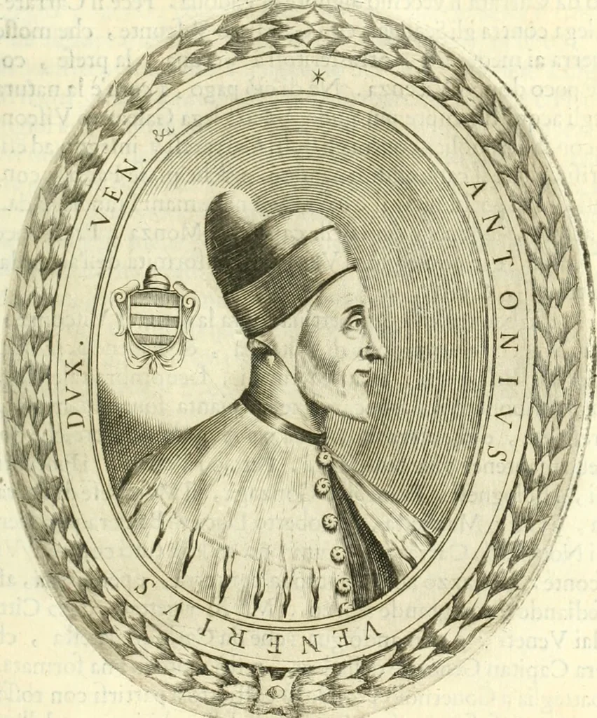 An illustration from Historia veneta, 1680, leaf 518